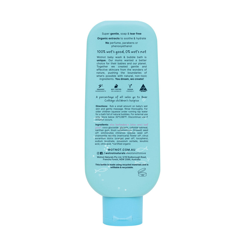 Wotnot Baby Wash  & Bubble Bath 250ml