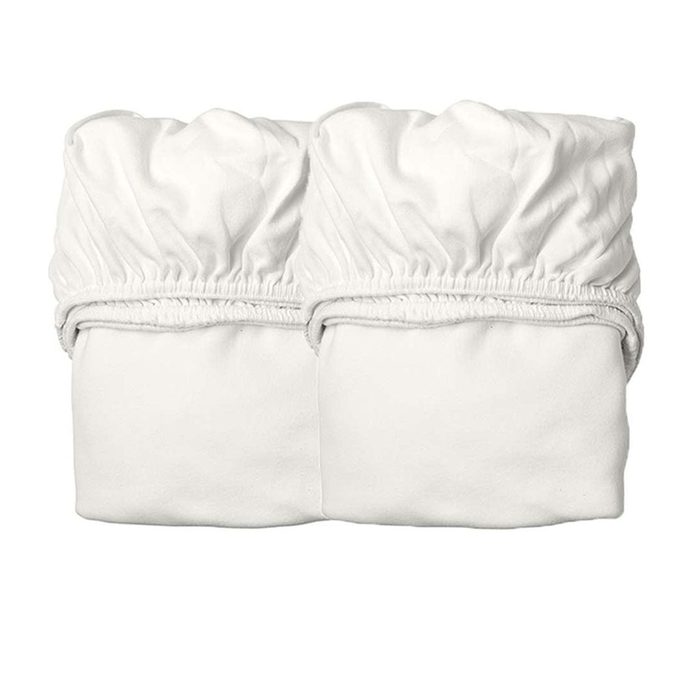 Leander Junior Bed Organic Fitted Sheet 2pk