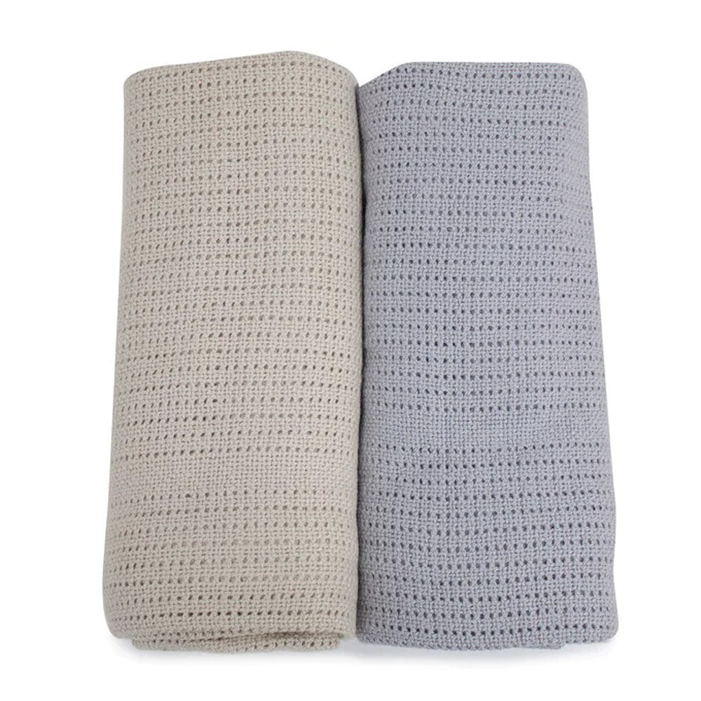 Bubba Blue Nordic 2pk Cellular Blanket