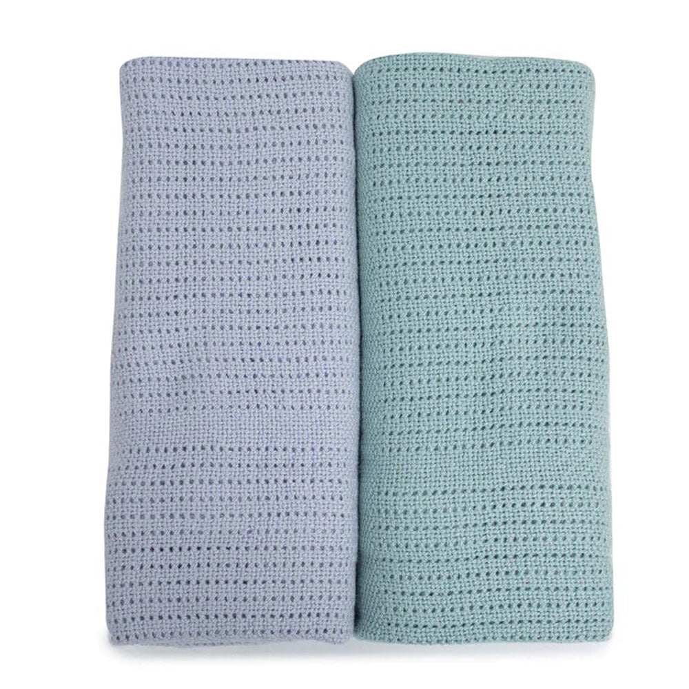 Bubba Blue Nordic 2pk Cellular Blanket