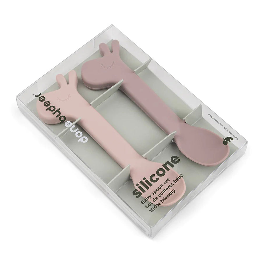 Done By Deer Silicone Spoon 2-Pack Lalee Powder