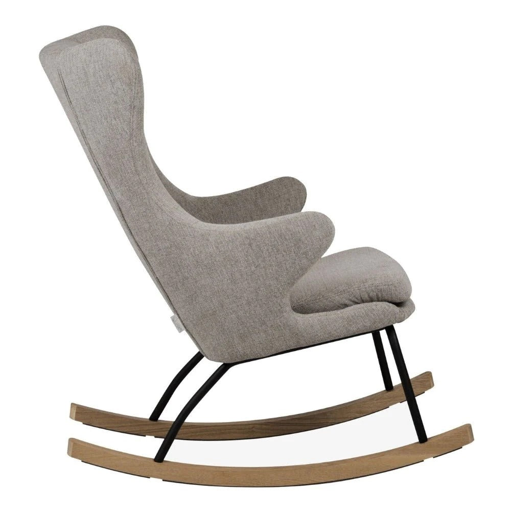 Quax Deluxe Adult Rocking Chair Sand Grey