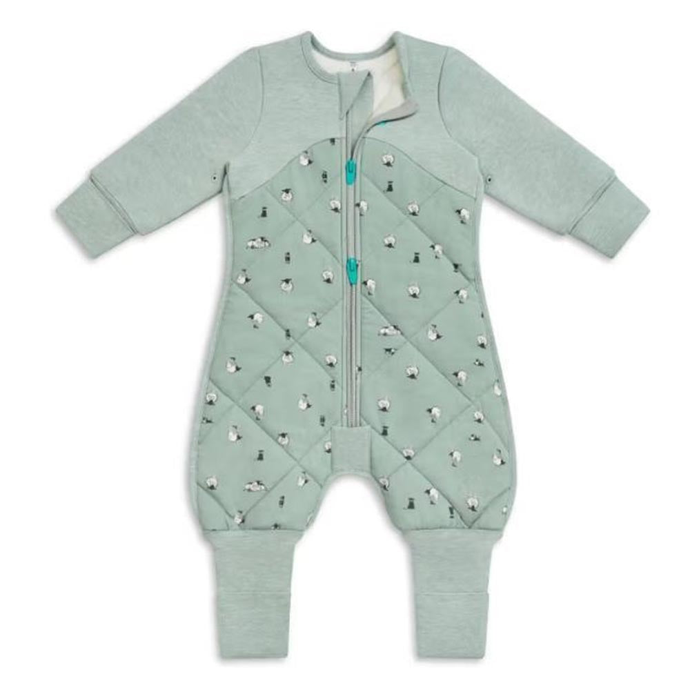 Love To Dream Organic Cotton Sleep Suit With Merino Wool 2.5 Tog Olive - Lamb's Best Friend