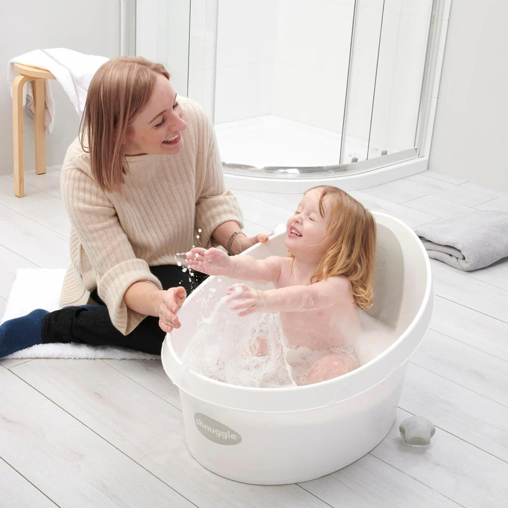 Shnuggle Toddler Bath Tub White/Grey