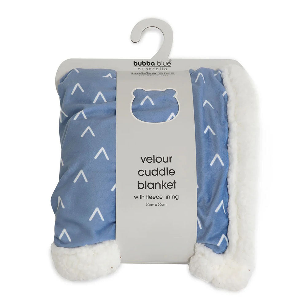 Bubba Blue Nordic Lamb Fleece Cuddle Blanket Denim