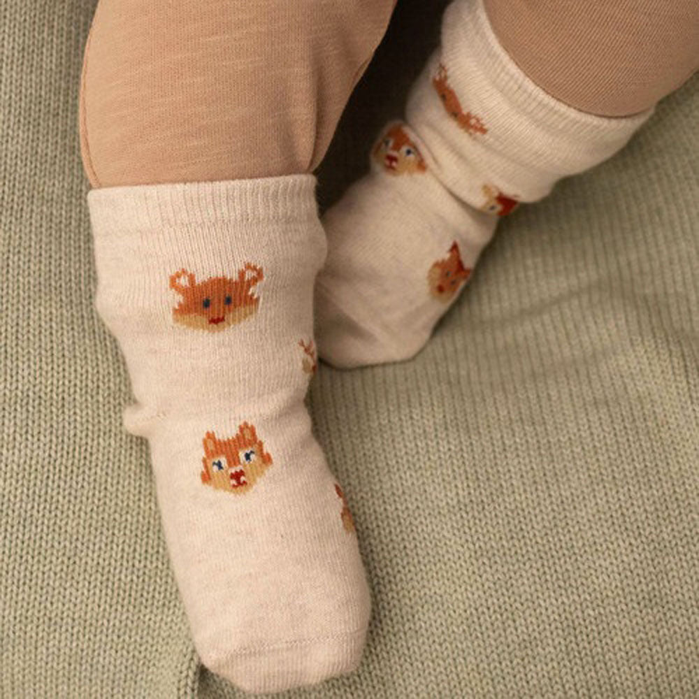 Toshi Organic Baby Socks Jacquard/Enchanted Forest