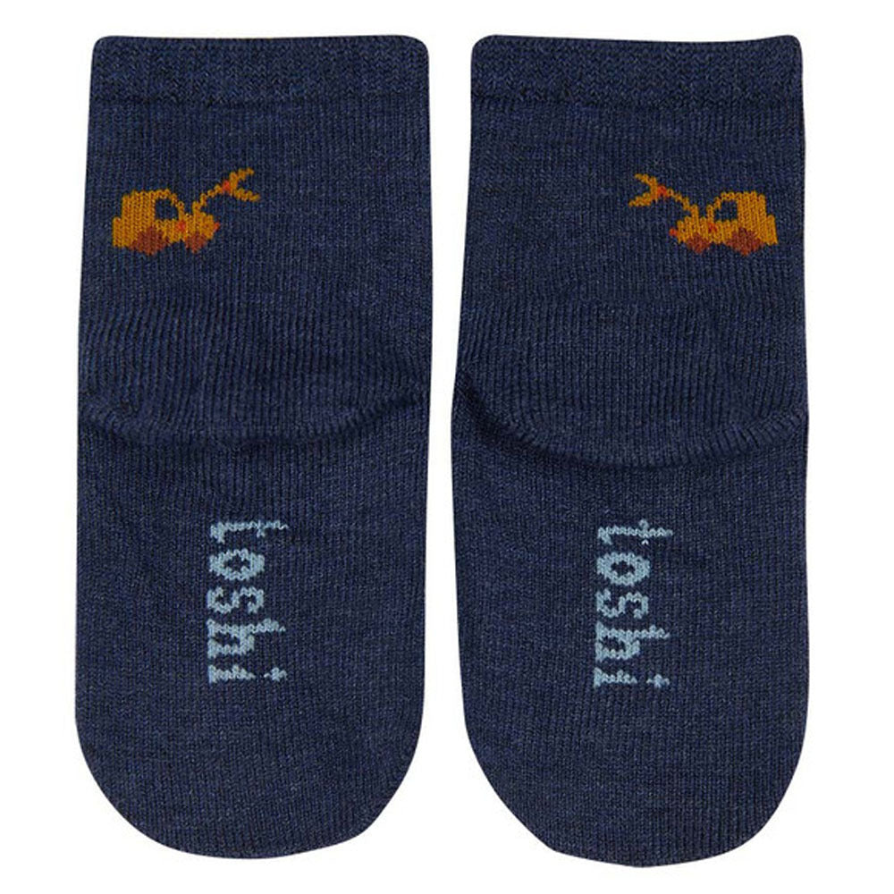 Toshi Organic Baby Socks Jacquard/Earthmover