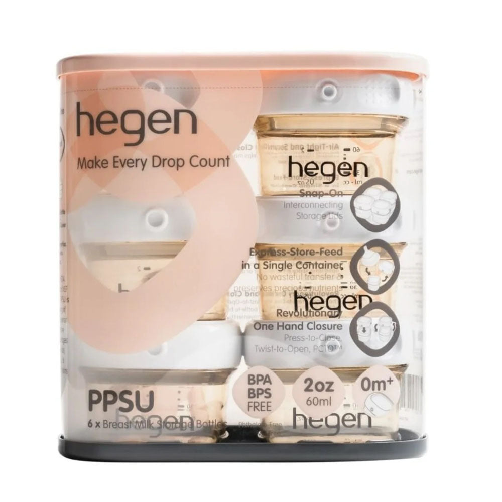 Hegen PCTO 60ml Breast Milk Storage PPSU 6pk