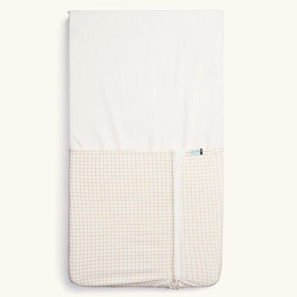 ErgoPouch Tuck Sheet Basinette Caramel Grid