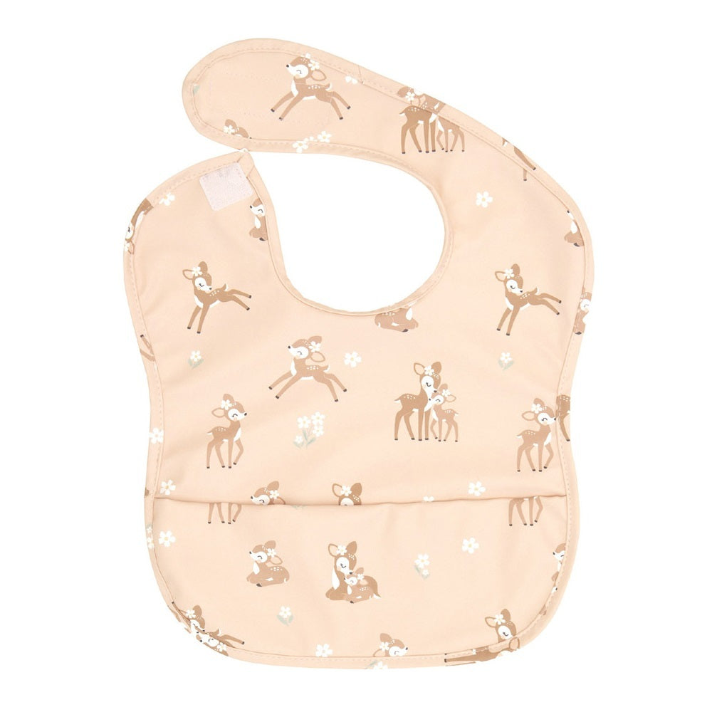 All4Ella Recycled Pouch Bib Fawn