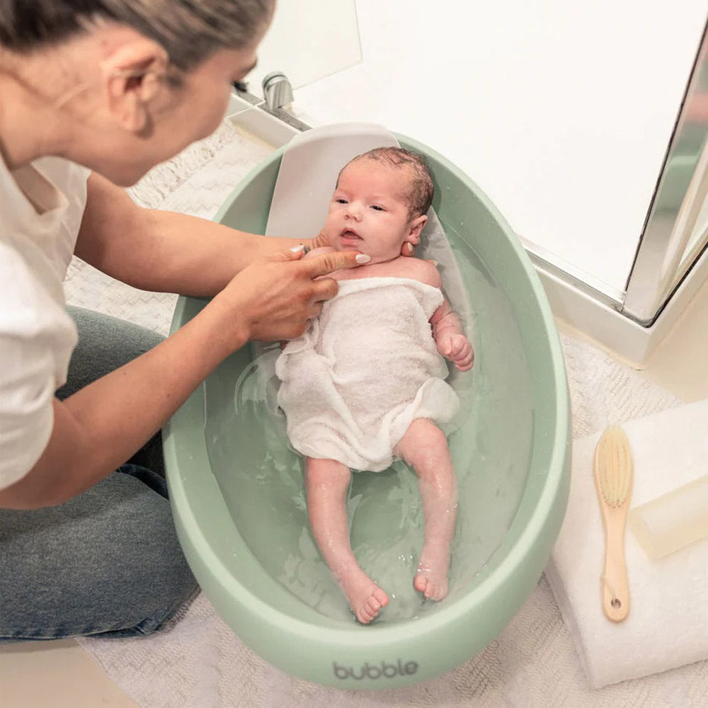 Bubble Cuddle Bath with Bath Seat Sage