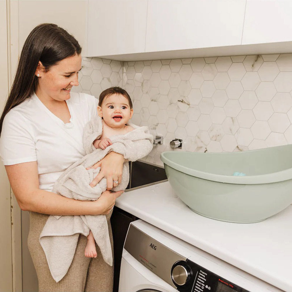 Bubble Cuddle Bath with Bath Seat Sage