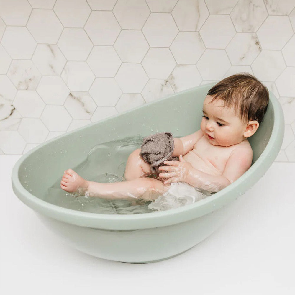 Bubble Cuddle Bath with Bath Seat Sage