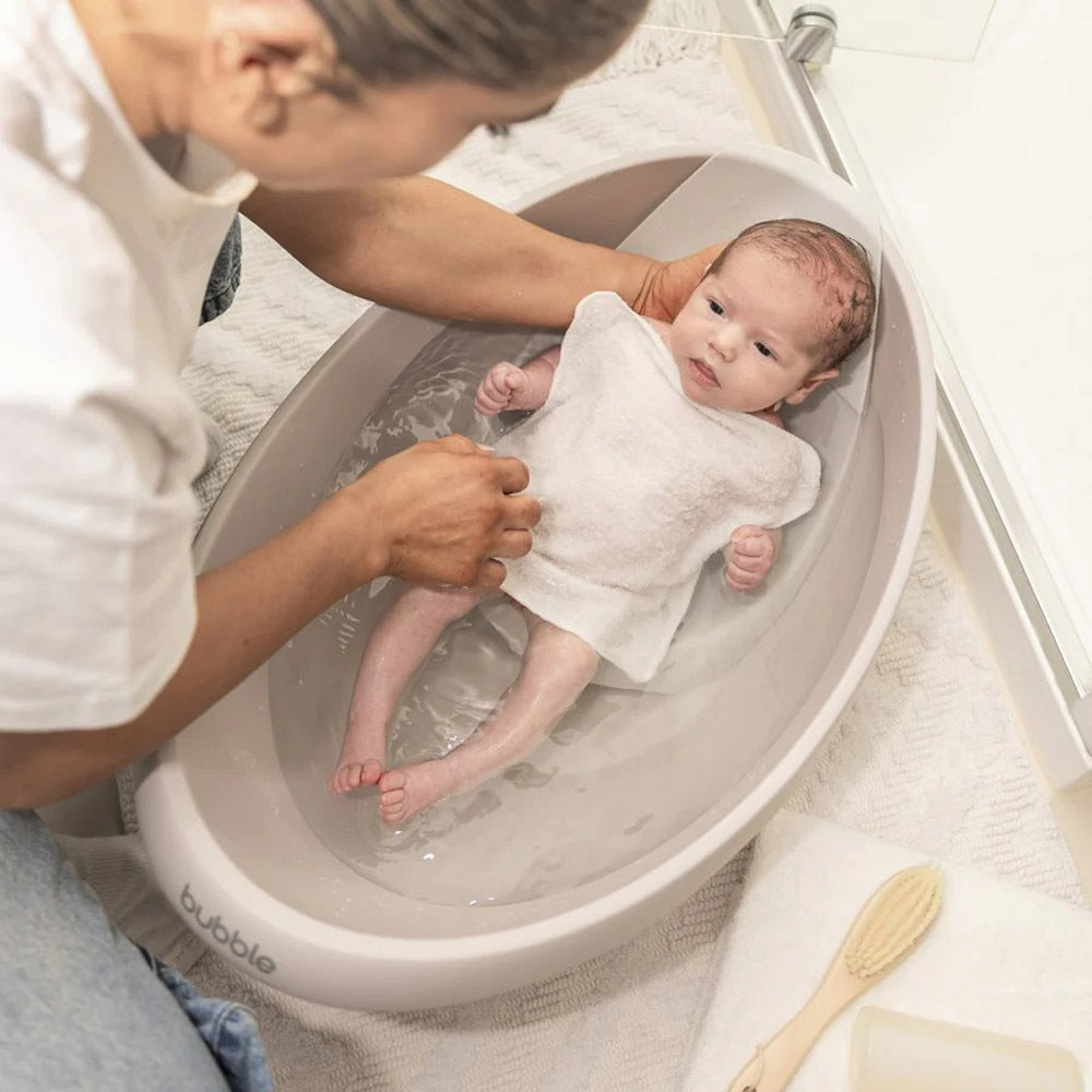 Bubble Cuddle Bath with Bath Seat Taupe