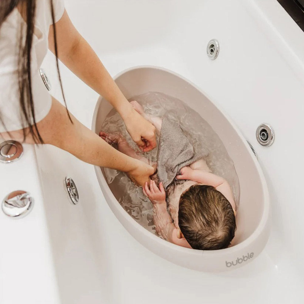 Bubble Cuddle Bath with Bath Seat Taupe