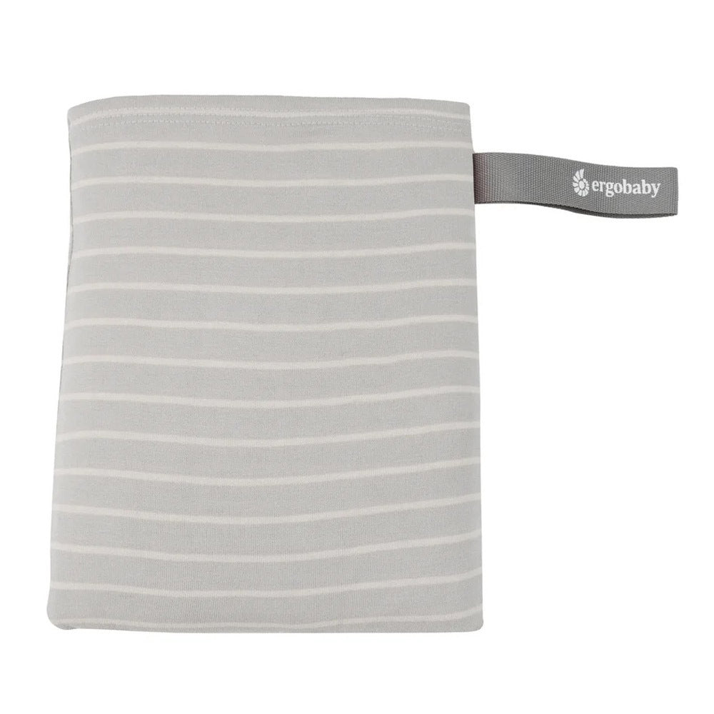 Ergobaby Aura Sustainably Sourced Knit Baby Wrap Grey Stripes