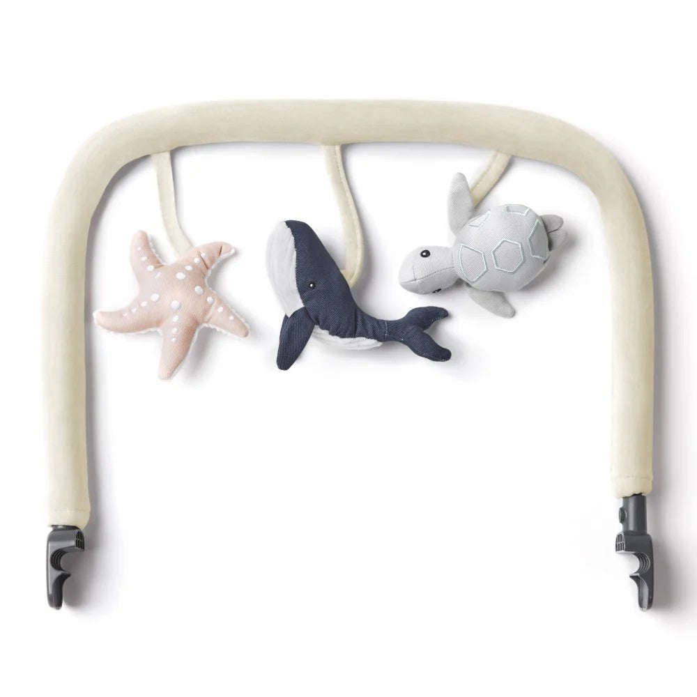 Ergobaby Evolve 3 In 1 Bouncer Toy Bar Ocean Wonder Cream