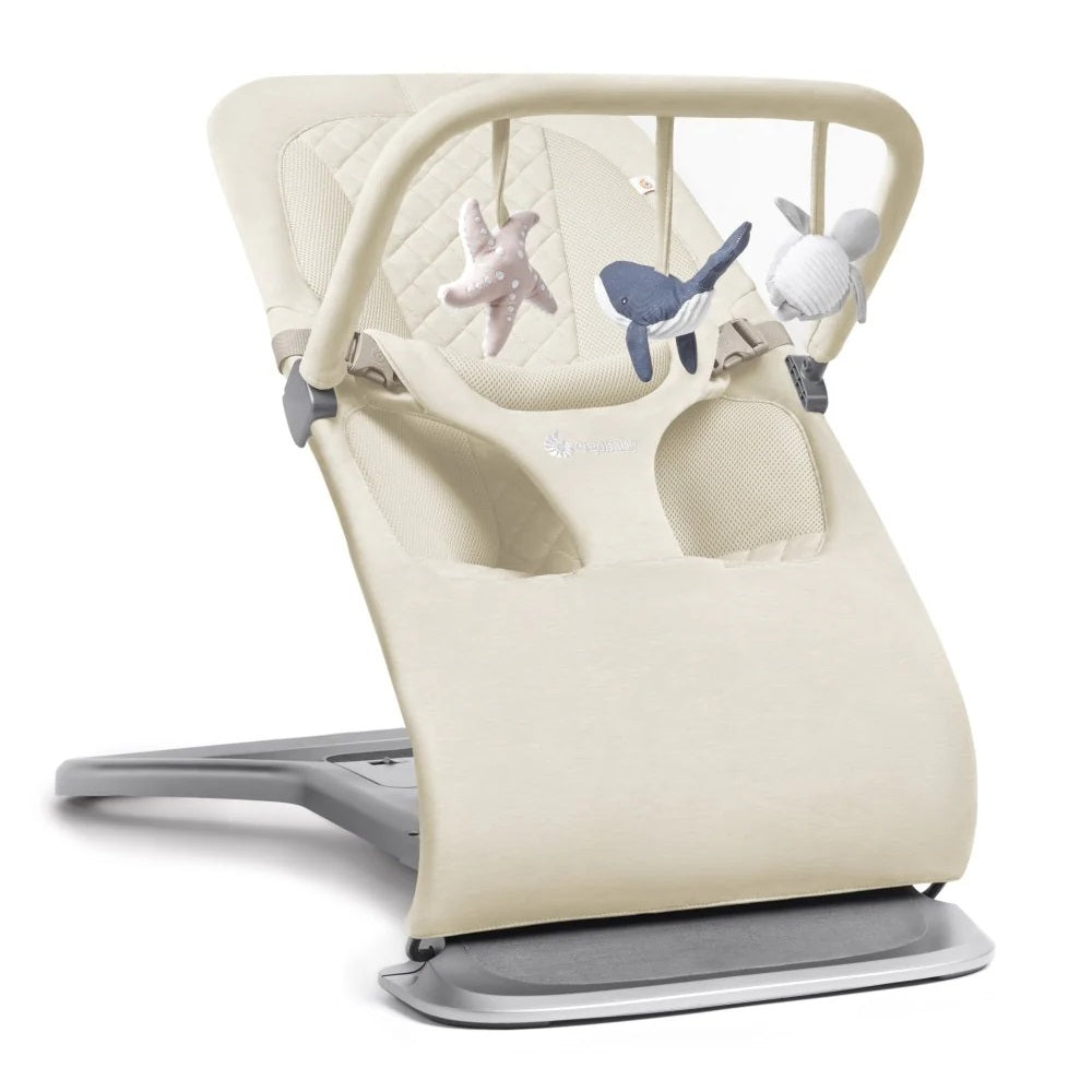 Ergobaby Evolve 3 In 1 Bouncer Toy Bar Ocean Wonder Cream