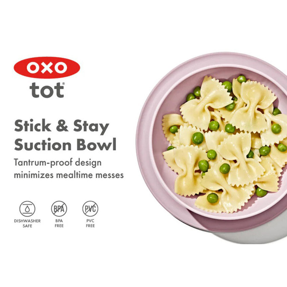 Oxo Tot Stick & Stay Suction Bowl Blossom