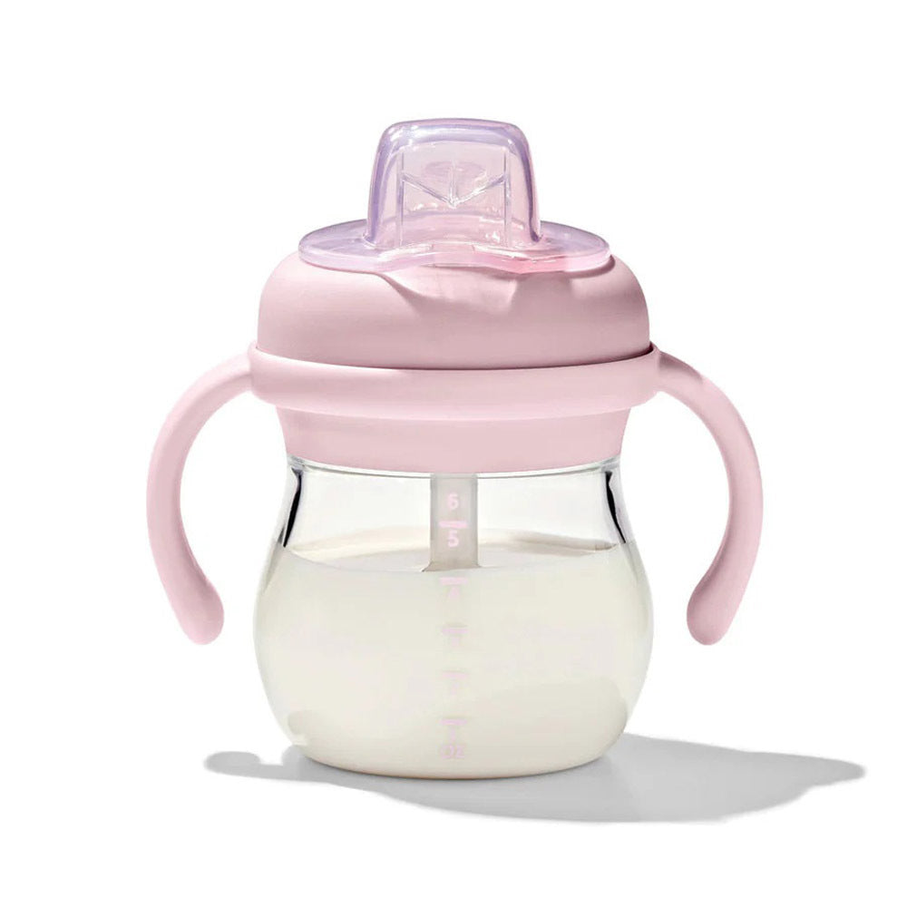 Oxo Tot Transitions Soft Spout Sippy Cup With Removable Handles 6oz Blossom