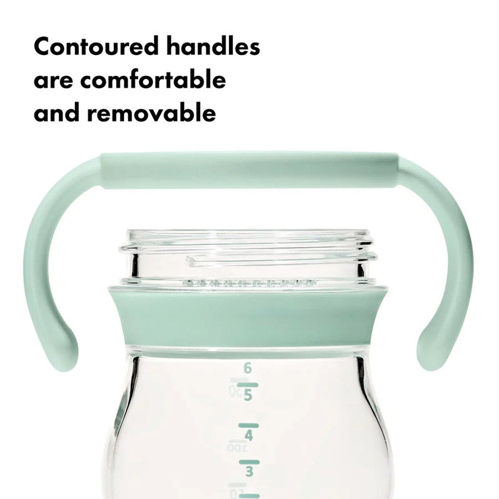 Oxo Tot Transitions Soft Spout Sippy Cup With Removable Handles 6oz Opal