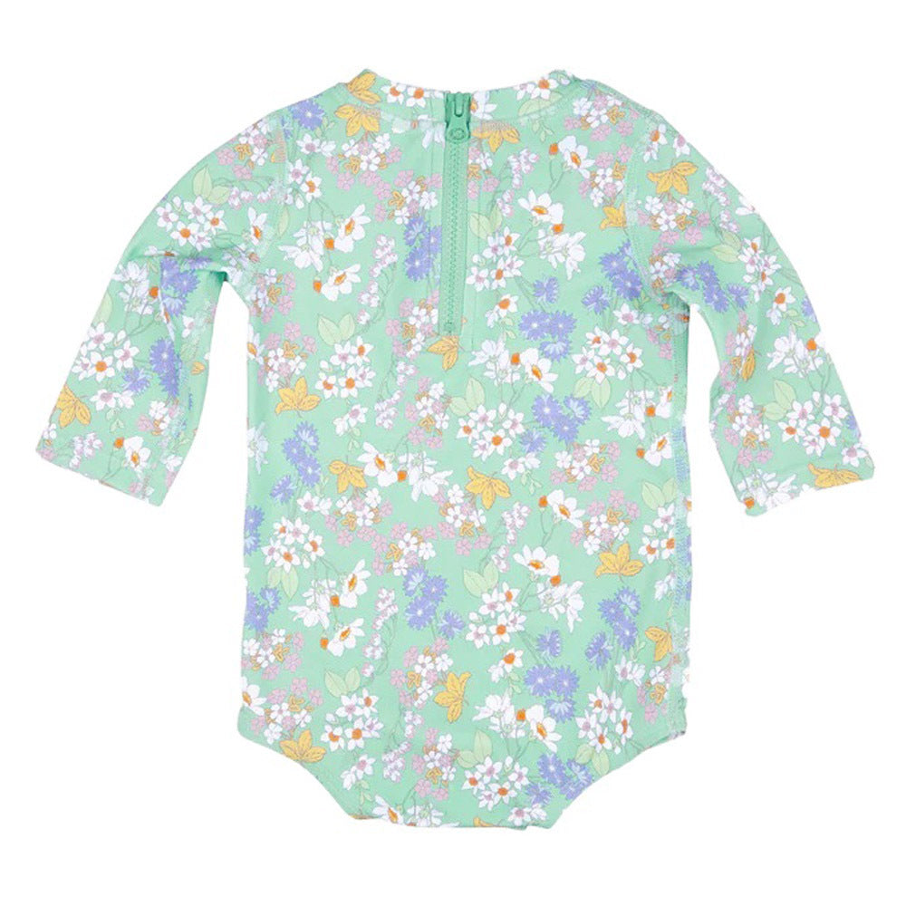 Toshi Swim Baby Onesie L/S Classic/Sea Blossom