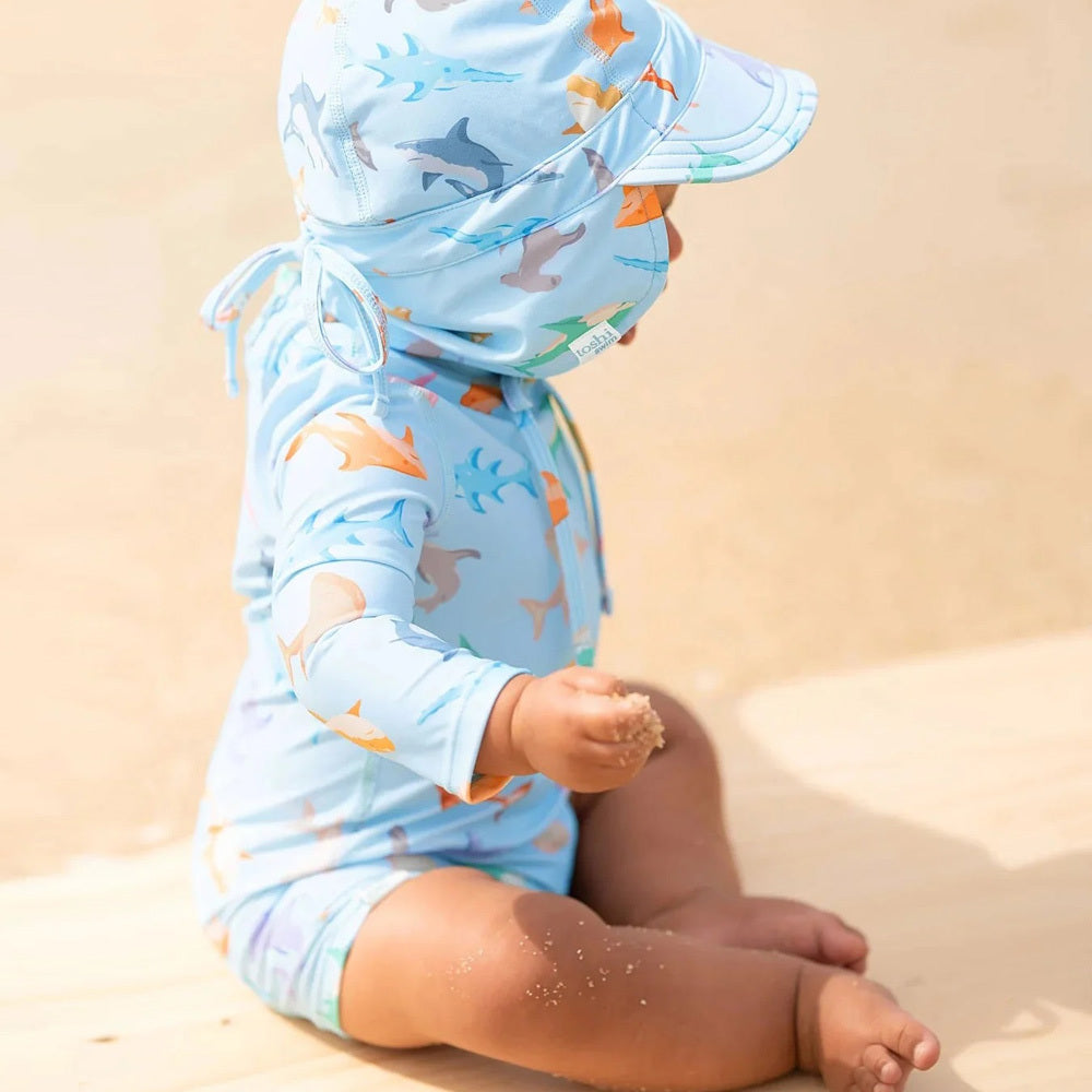 Toshi Swim Baby Onesie L/S Classic/Sharky