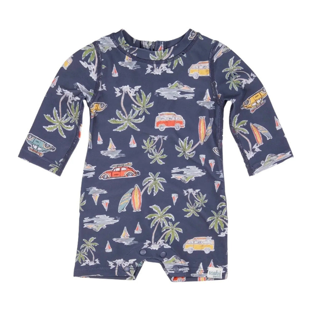 Toshi Swim Baby Onesie L/S Classic/Surf Twilight