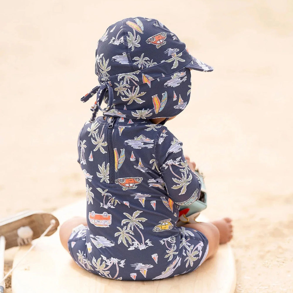 Toshi Swim Baby Onesie L/S Classic/Surf Twilight