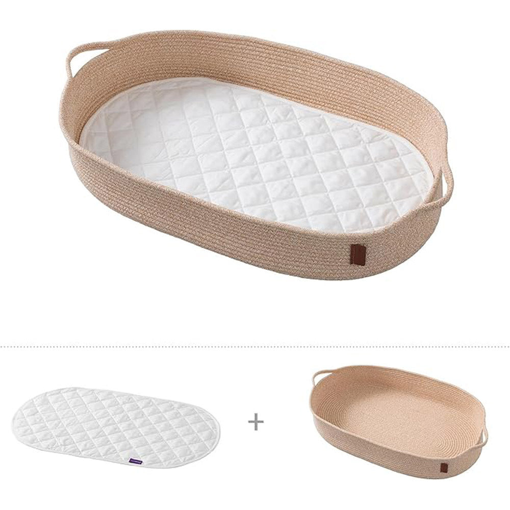 ClevaMama Changing Basket With Quilted Waterproof Mat