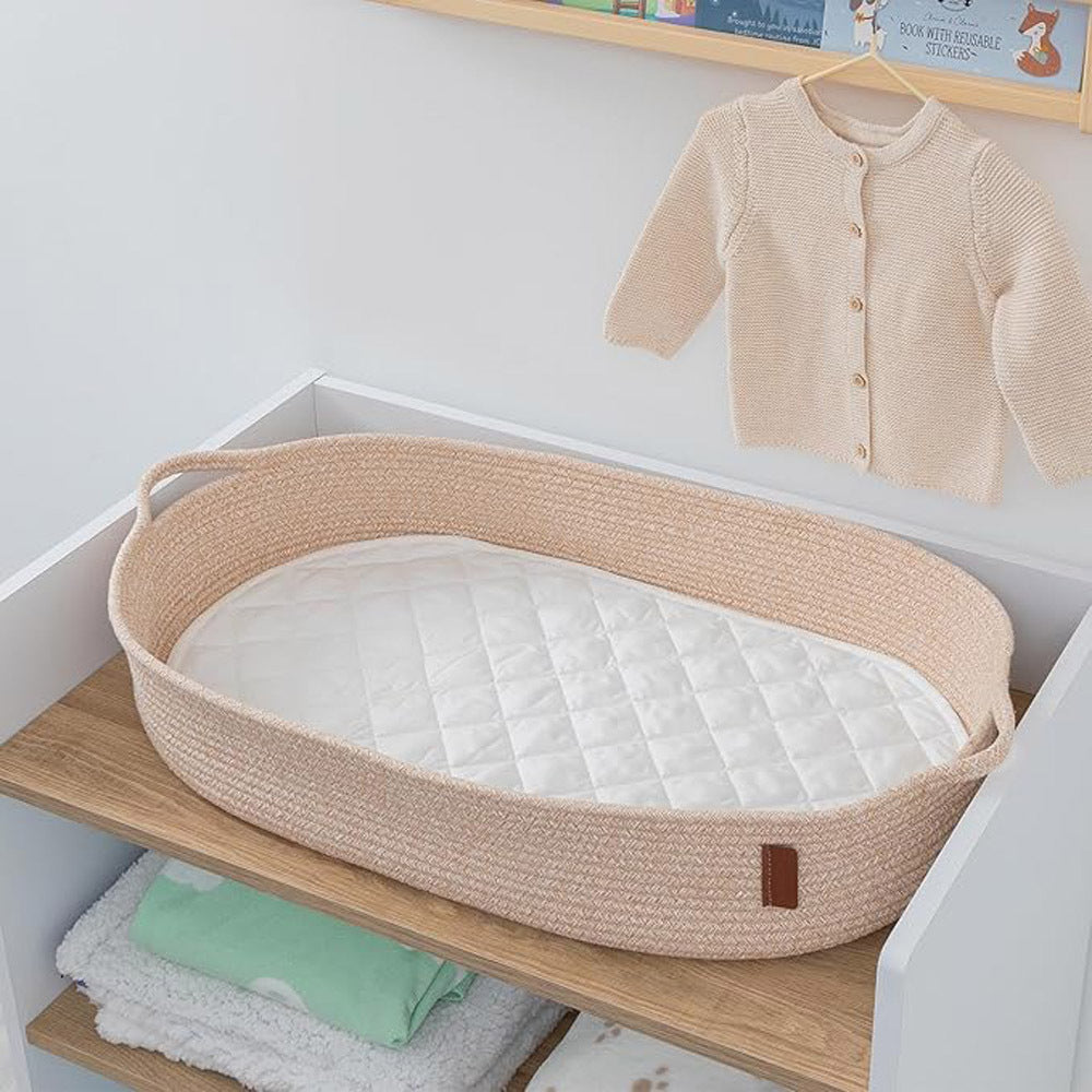 ClevaMama Changing Basket With Quilted Waterproof Mat