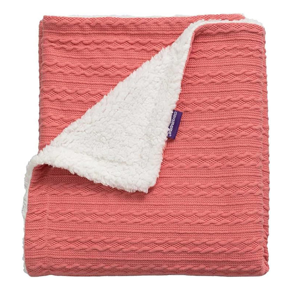 Clevamama Luxe Sherpa Baby Blanket