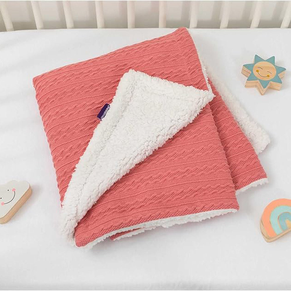 Clevamama Luxe Sherpa Baby Blanket