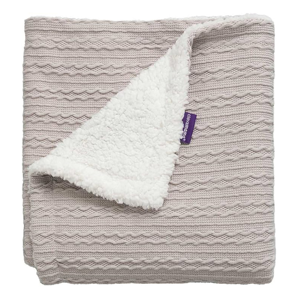 Clevamama Luxe Sherpa Baby Blanket