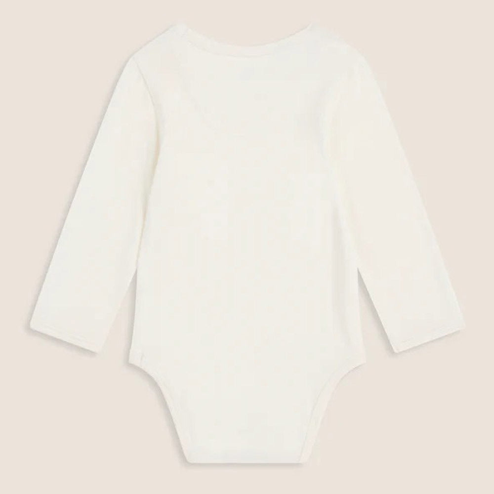 Boody Baby Long Sleeve Bodysuit Natural White