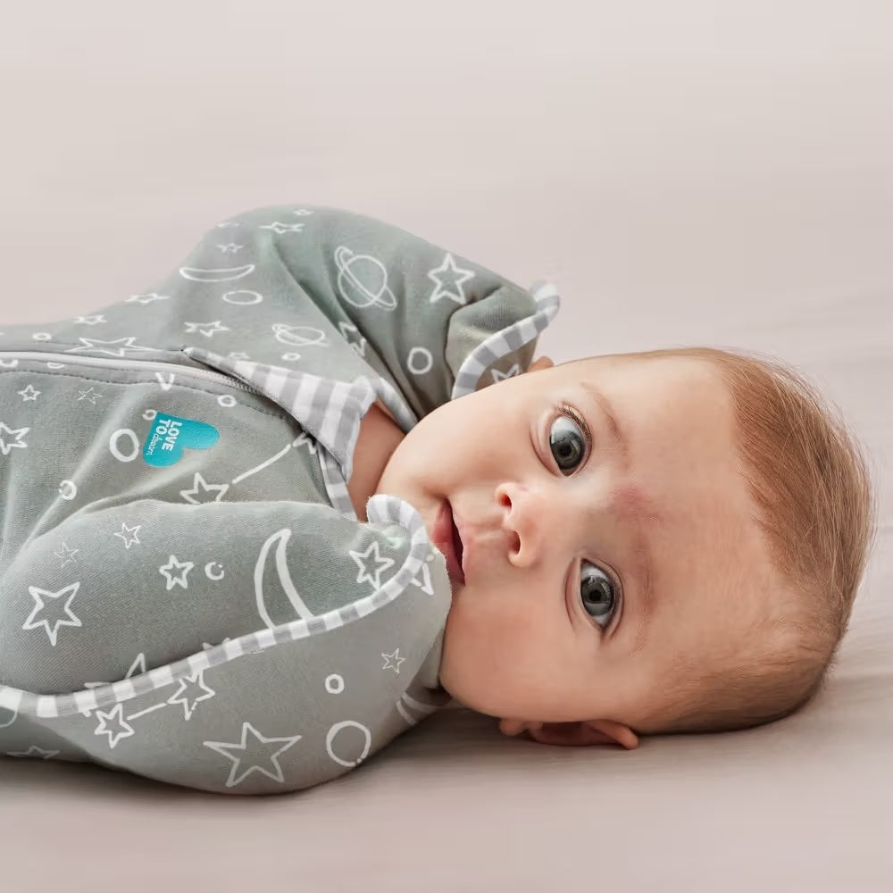 Love To Dream Swaddle Up Bamboo 1.0T Olive/Stars & Moon