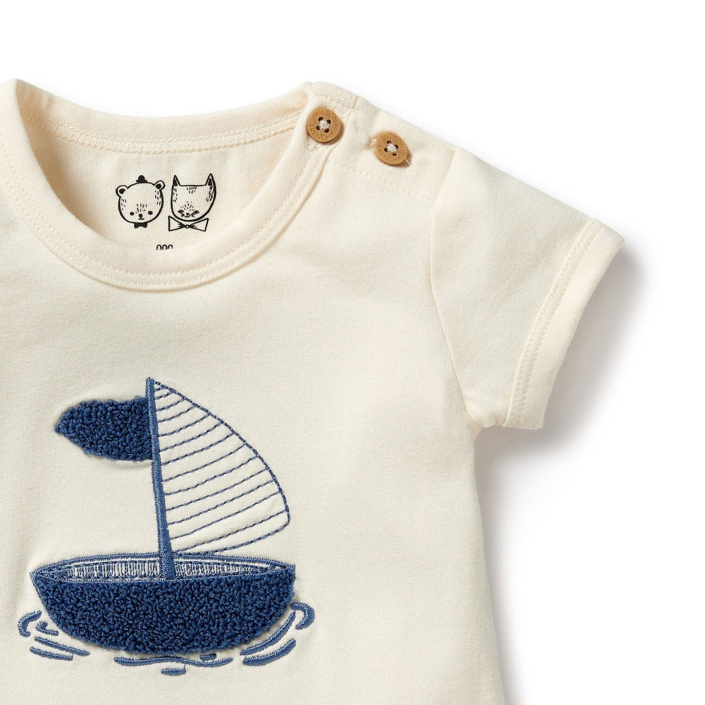 Wilson & Frenchy Nautical Organic Bodysuit