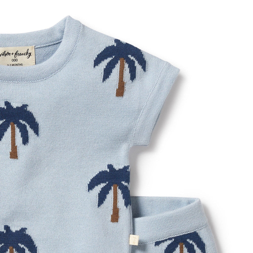 Wilson & Frenchy Little Palm Organic Knitted Set