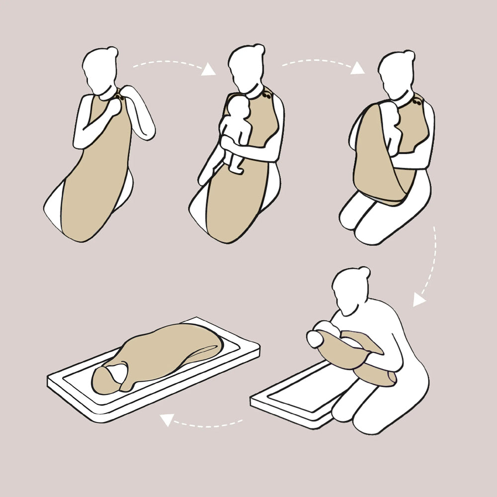 Cuddledry Hands Free Bath Towel Oatmeal