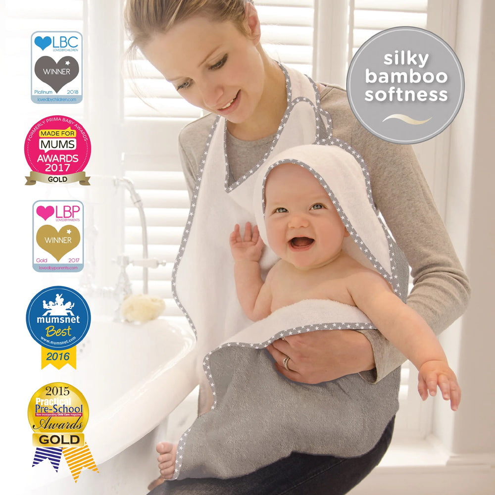 Cuddledry Hands Free Bath Towel Grey