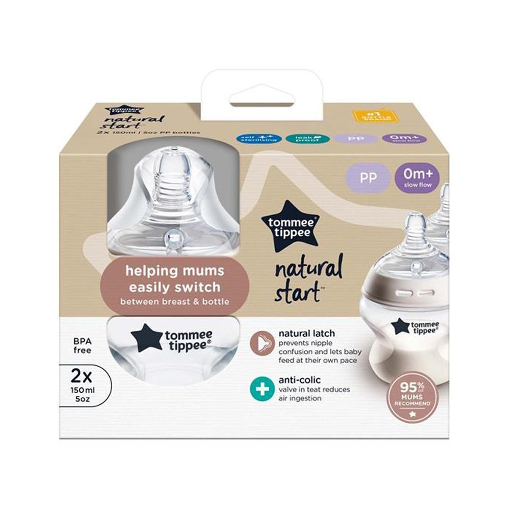 Tommee Tippee Natural Start 2x 150ml PP Bottles