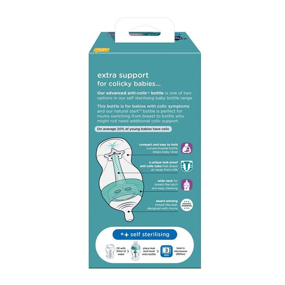 Tommee Tippee Advanced Anti-Colic 1x 260ml Bottle