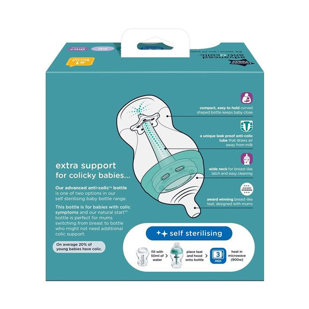 Tommee Tippee Advanced Anti-Colic 2x 260ml Bottle