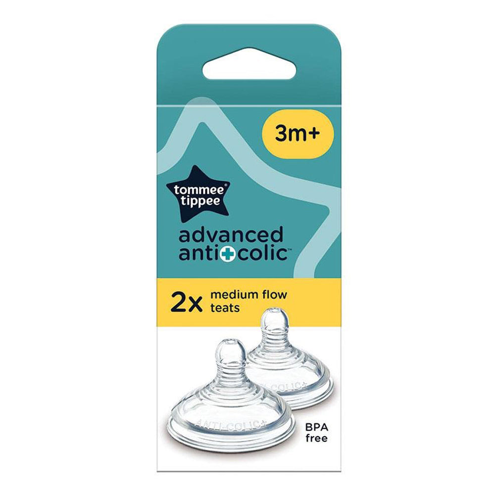 Tommee Tippee Advanced Anti-Colic 2x Med Flow Teats