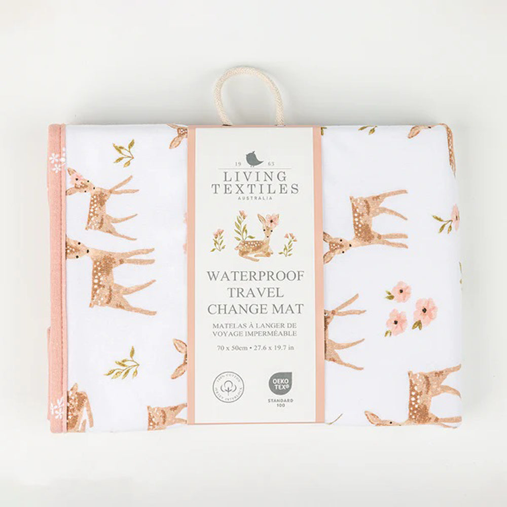 Living Textiles Waterproof Travel Change Mat Sophia Garden