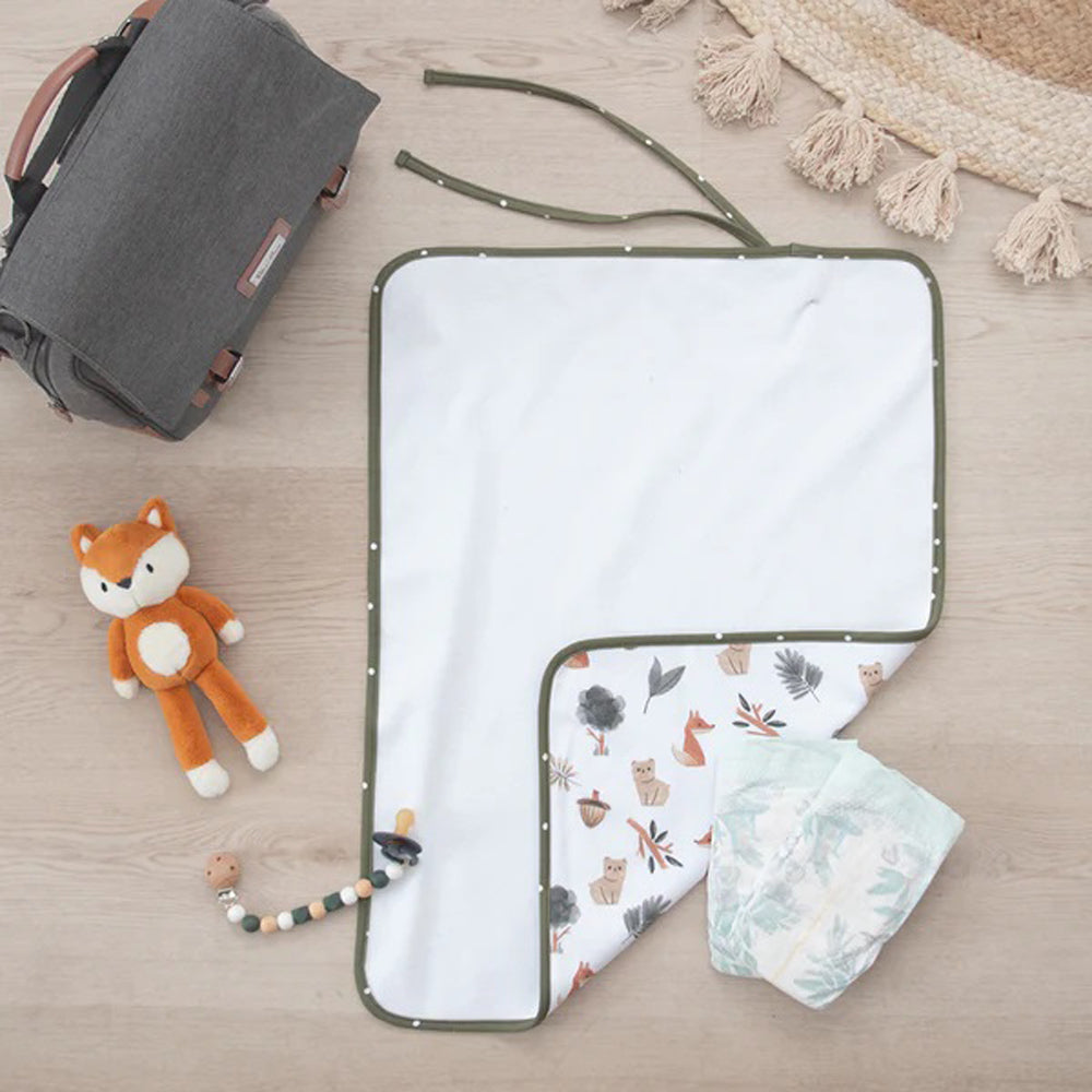 Living Textiles Waterproof Travel Change Mat Forest Retreat