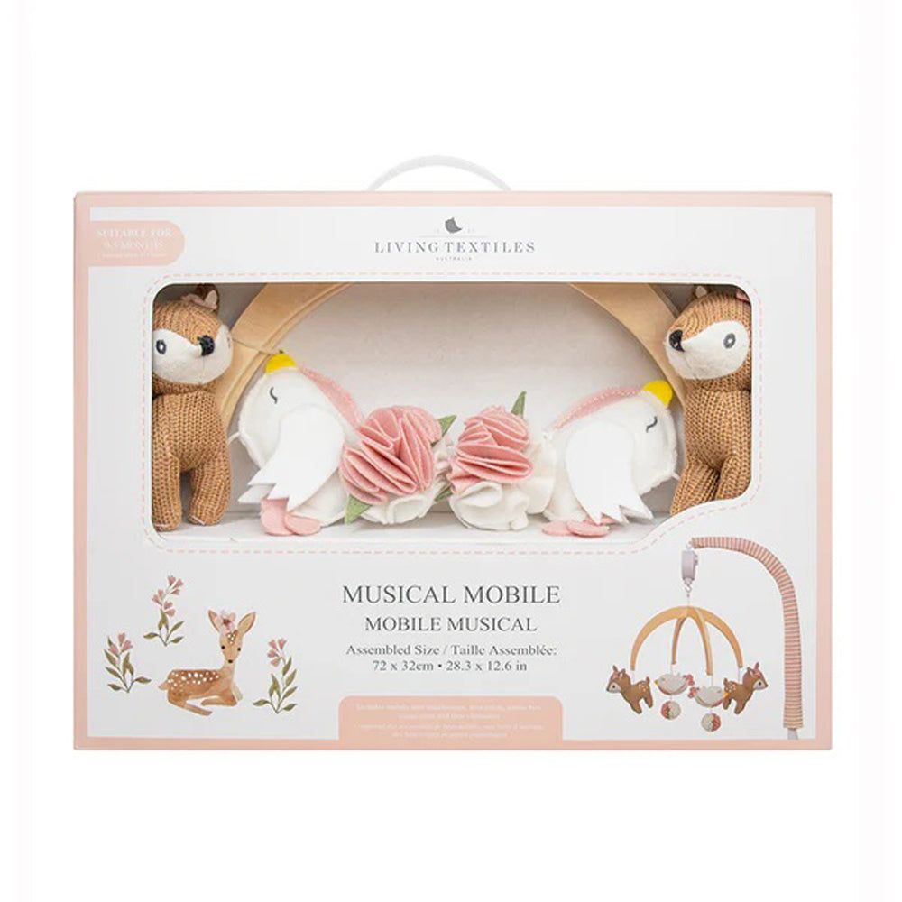 Living Textiles Musical Mobile Set Sophia Garden