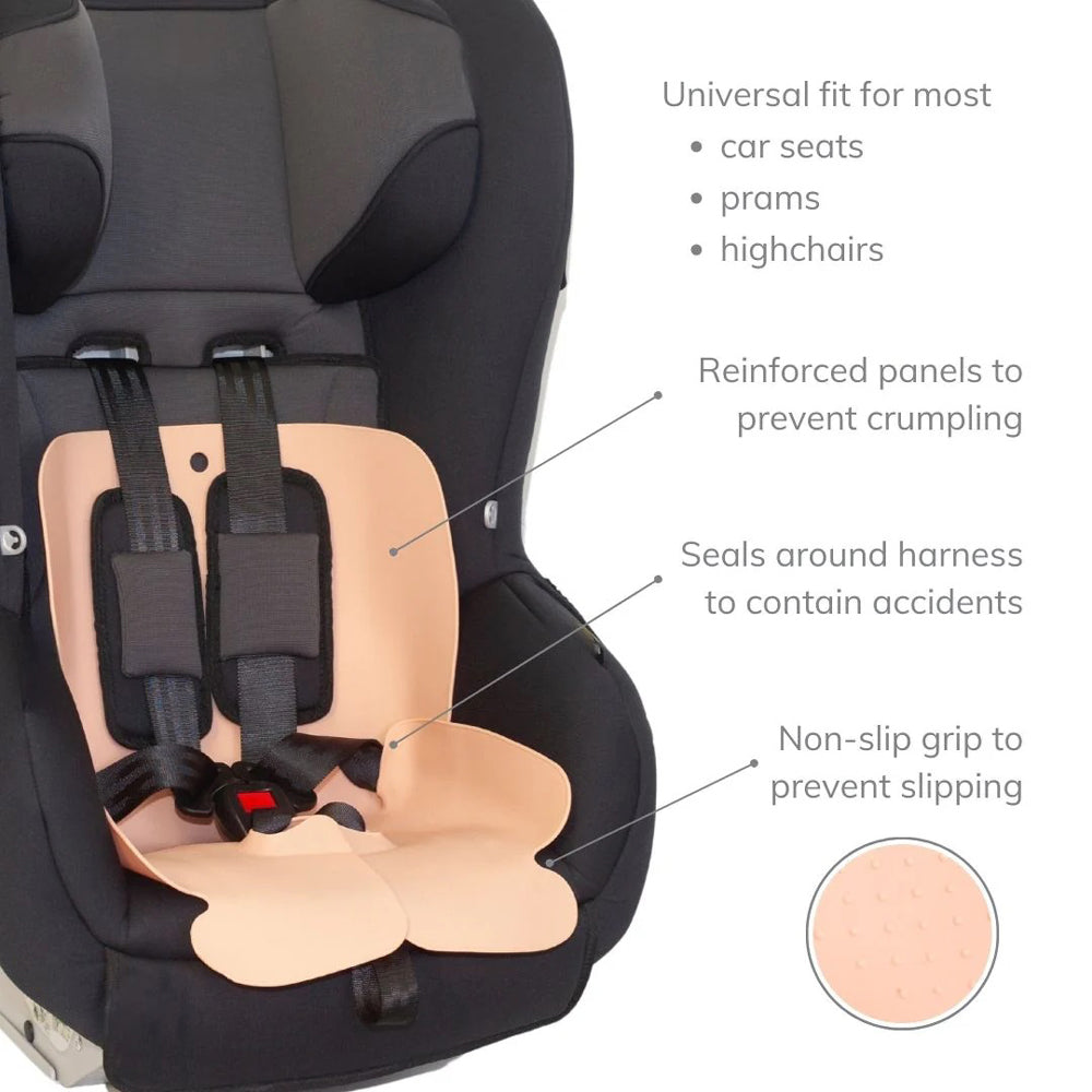 Sande Kids Waterproof Car Seat & Pram Liner Coral Pink