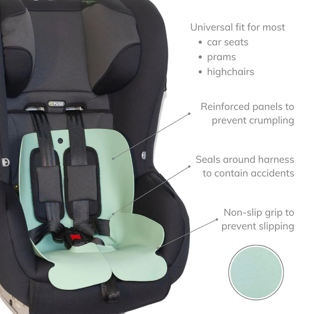 Sande Kids Waterproof Car Seat & Pram Liner Seafoam Green