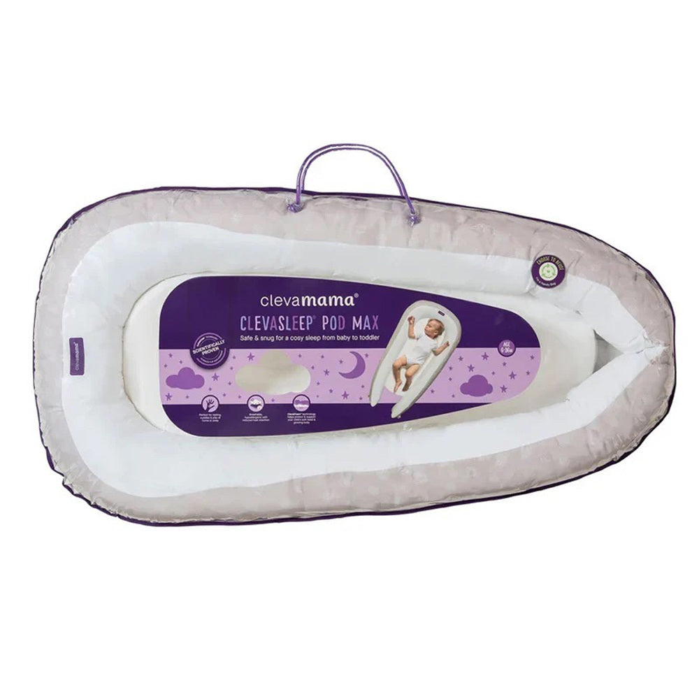 ClevaMama Clevafoam Max Pod White/Grey 6-36M